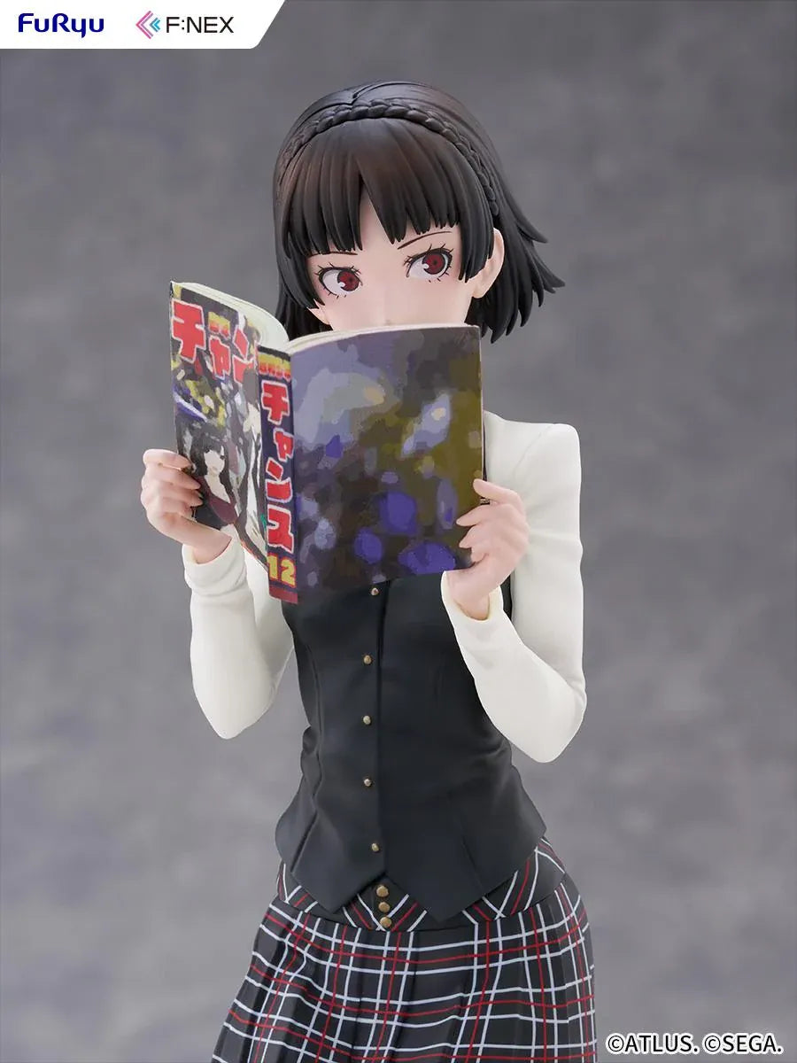 Persona 5 Royal Makoto Niijima 1/7 scale figure in her Shujin Academy school uniform reading a book