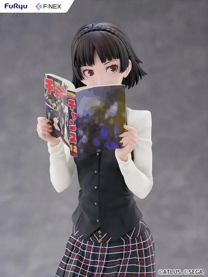 Persona 5 Royal Makoto Niijima 1/7 scale figure in her Shujin Academy school uniform reading a book