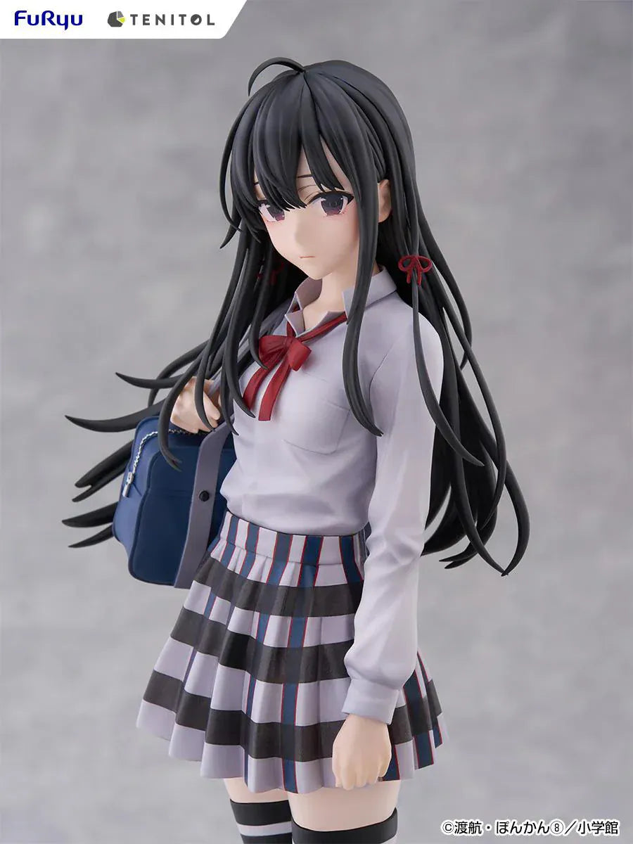 My Teen Romantic Comedy SNAFU Tenitol Tall Yukino Yukinoshita figure in school uniform holding bag