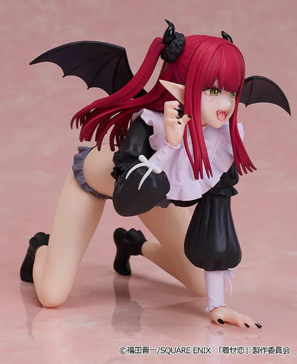 My Dress-Up Darling Marin Kitagawa Liz Cosplay Ver figure with demon wings, twin-tails, and playful kneeling pose.