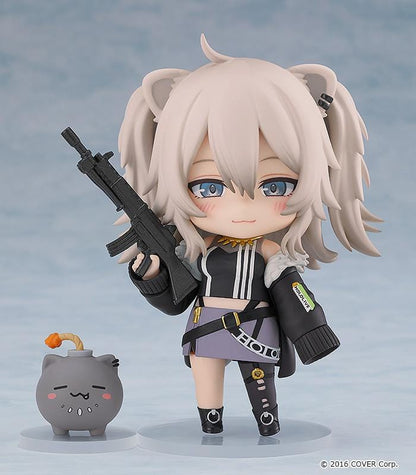 Hololive Nendoroid No.2114 Shishiro Botan re-run chibi figure in gamer outfit with fluffy twin-tail hair and black jacket