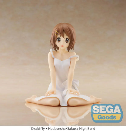 Yui Hirasawa Yumemirize figure seated in white outfit from K-ON! anime