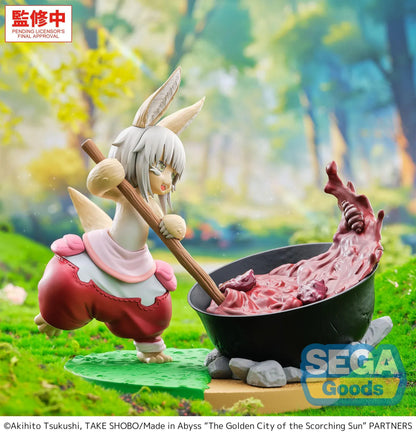 Made in Abyss The Golden City of the Scorching Sun Nanachi Dreaming of Mealtime Figure cooking by a pot on a scenic base