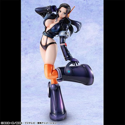 "One Piece Portrait of Pirates Nico Robin Evolutionary History figure standing in futuristic outfit with dynamic pose."