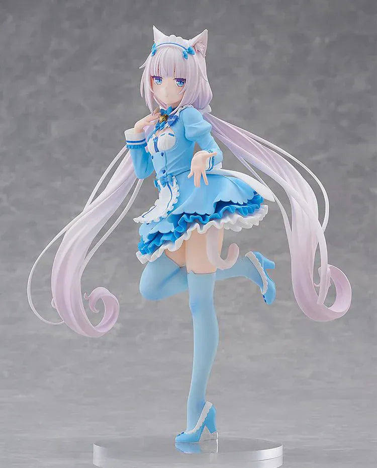 Nekopara Sekai Connect POP UP PARADE Vanilla Winter Clothes Ver L Size figure with blue dress and cat ears
