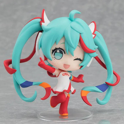 GOODSMILE RACING Miku All Stars Figure Collection Vol. 1 boxset featuring eight chibi Racing Miku designs from 2010 through 2024