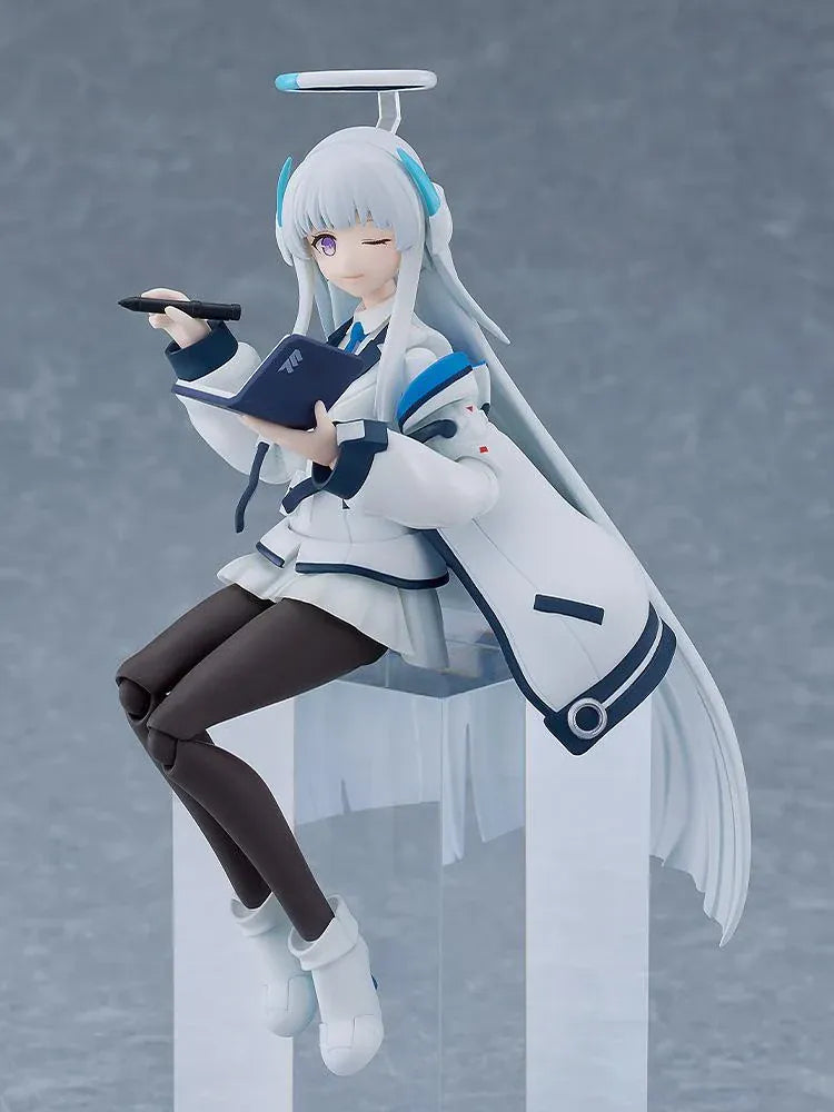 Blue Archive figma Noa Ushio action figure with halo, Millennium Science School uniform, weapon, and accessories