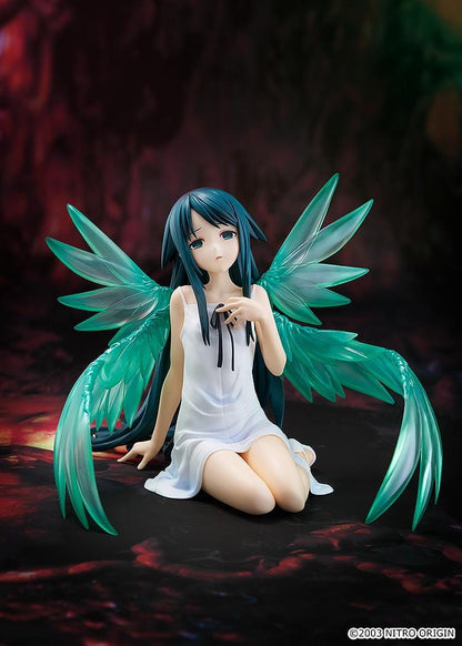 The Song of Saya POP UP PARADE Saya L Size Figure rerelease featuring Saya in a white dress with large translucent green wings
