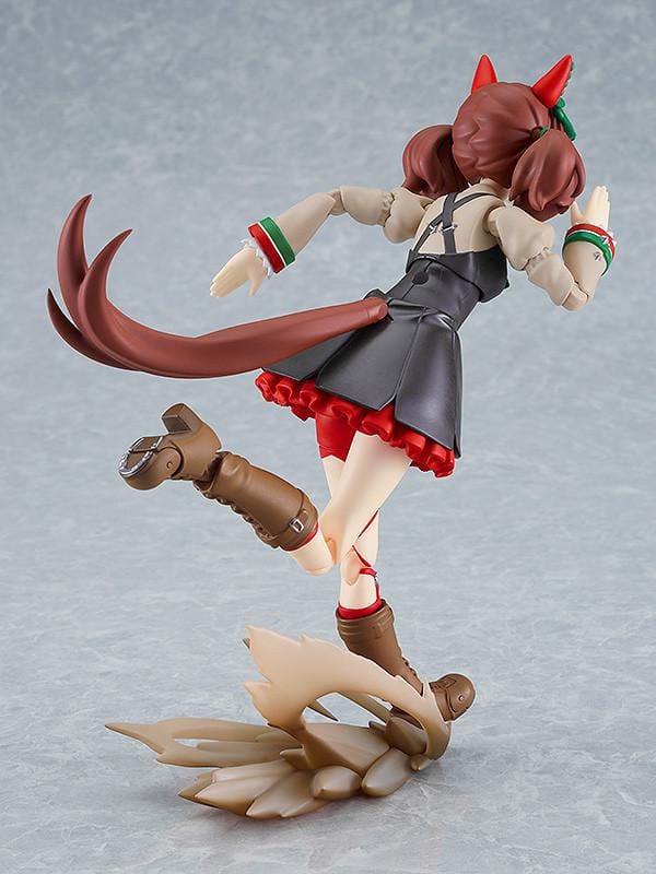 Umamusume Pretty Derby figma Nice Nature Figure Rerelease featuring Nice Nature in her black red and green racing outfit