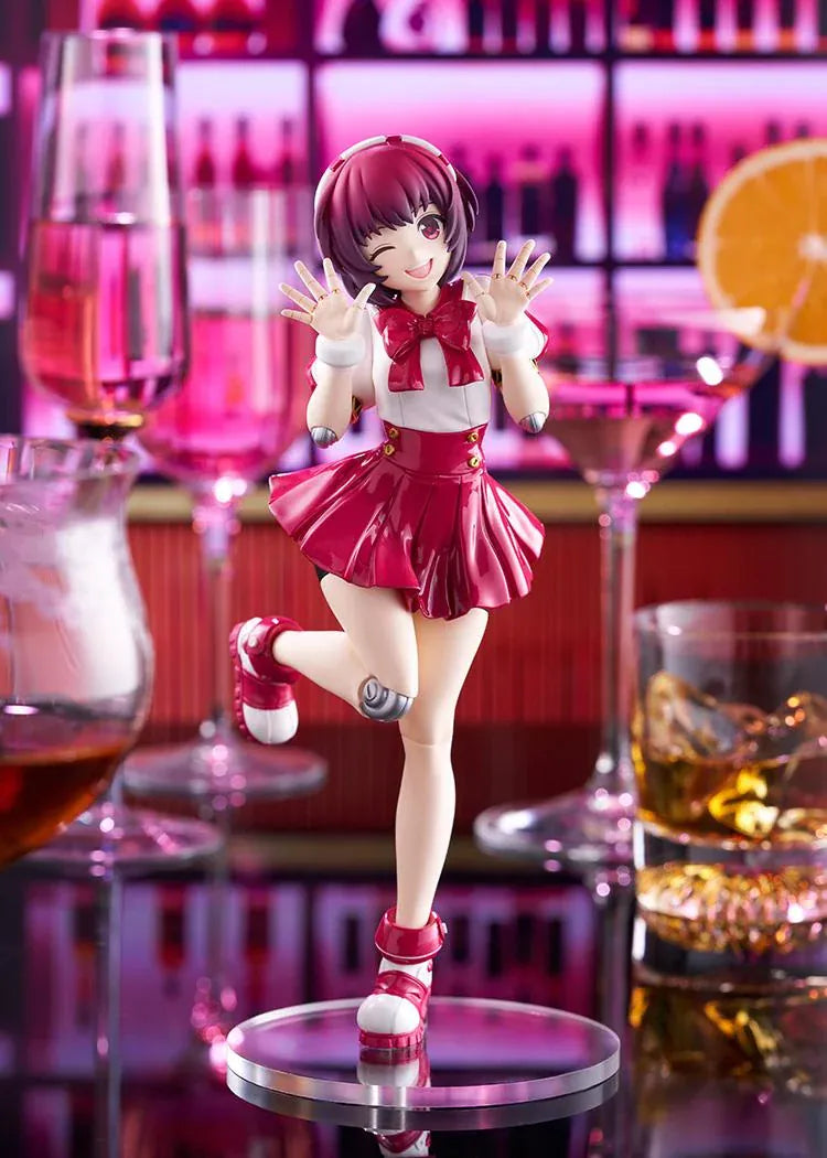 VA-11 HALL-A POP UP PARADE Dorothy Haze L Size Figure in a glossy red and white outfit with a cheerful winking pose