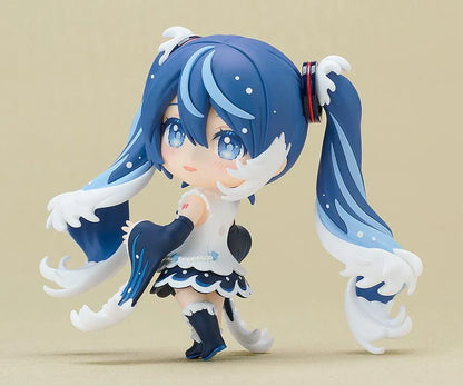Hatsune Miku Katsushika Hokusai Collaboration Nendoroid featuring blue wave-inspired twin-tails and a white-and-navy outfit.