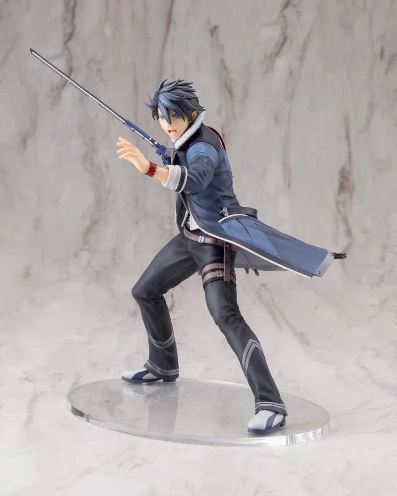 The Legend of Heroes Trails Through Daybreak Van Arkride 1/8 Scale Figure in a dynamic battle pose wielding his weapon