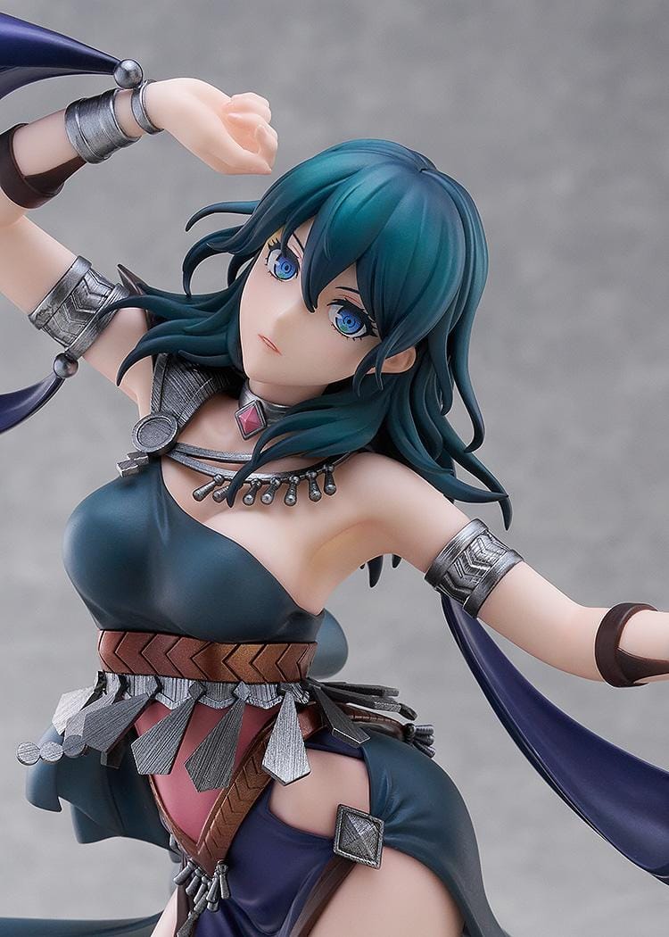 “Fire Emblem Three Houses Byleth Dancer Version 1/7 Scale Figure in dynamic dancing pose with flowing outfit and detailed sculpt.”