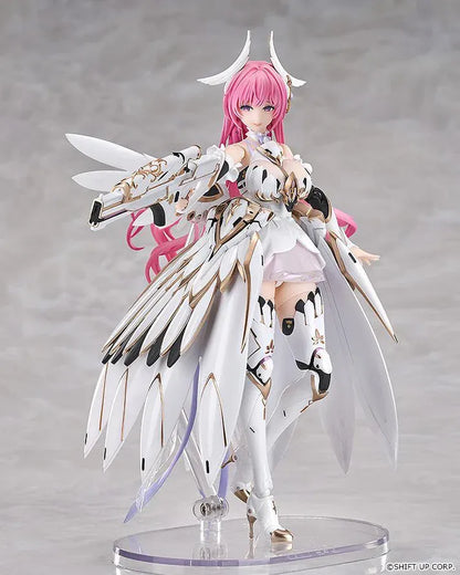 GODDESS OF VICTORY NIKKE Hyper Body Dorothy articulated figure wearing a white-and-gold outfit with mechanical wings.