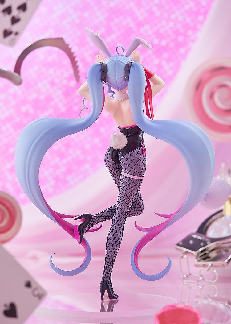 Hatsune Miku Rabbit Hole version POP UP PARADE L Size figure in bunny outfit with heart-shaped twin tails
