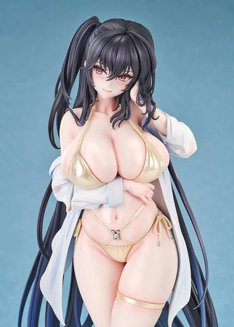 Azur Lane Taihou Nightpool version 1/6 scale figure with long black hair and gold bikini outfit