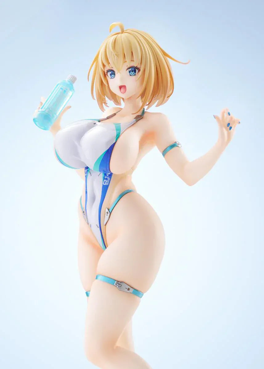 Bunny Suit Planning Sophia F. Shirring High-Cut Swimsuit Version 1/6 scale anime figure posed on round display base