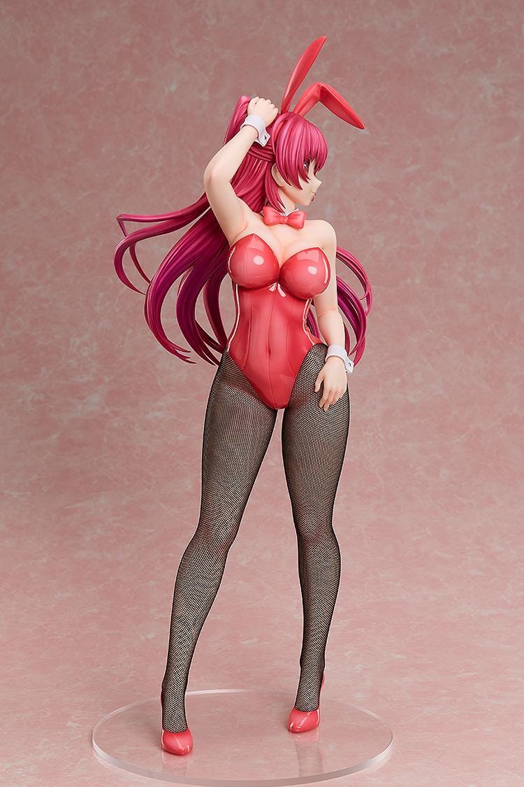 To Heart 2 Tamaki Kousaka Bunny Ver. 1/4 Scale Figure featuring Tamaki with long red hair, glossy red bunny outfit, bunny ears, fishnet-style tights, and red heels.