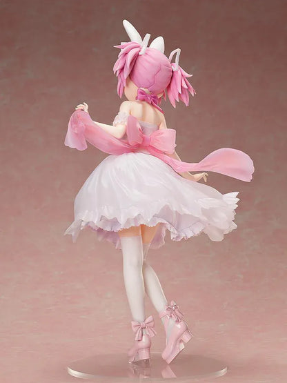Puella Magi Madoka Magica Madoka Kaname Rabbit Ears Ver. 1/4 Scale Figure in a pale pink dress with bunny ears and ribbon shoes
