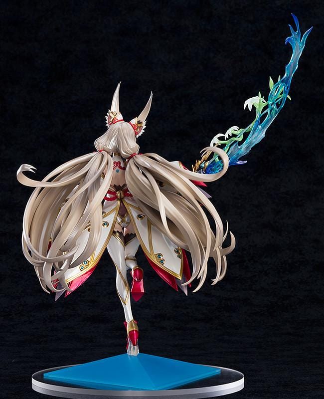 Xenoblade Chronicles 2 Nia 1/7 scale figure in her awakened form with an ornate outfit and detailed blue sword.