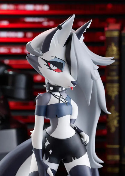 Helluva Boss POP UP PARADE Loona L Size figure wearing her black outfit and spiked collar in a confident standing pose.