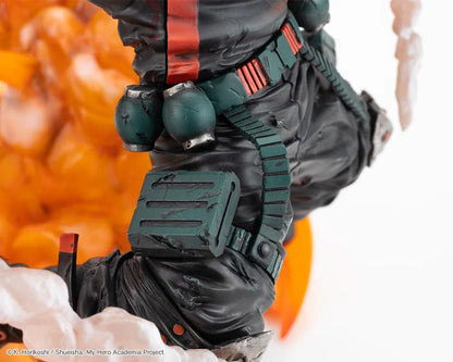 My Hero Academia ArtFX J Katsuki Bakugo Final Season Ver. 1/8 Scale Figure with explosive orange battle effects and hero costume