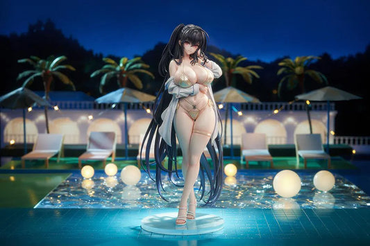 Azur Lane Taihou Nightpool version 1/6 scale figure with long black hair and gold bikini outfit