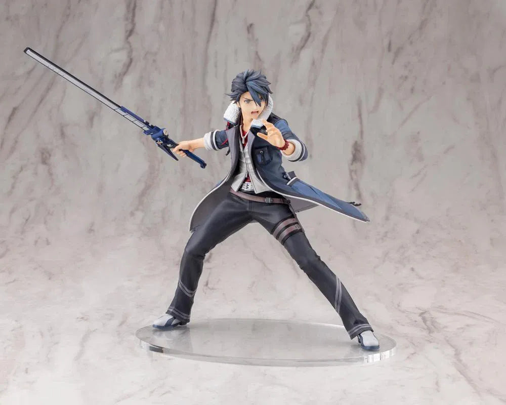 The Legend of Heroes Trails Through Daybreak Van Arkride 1/8 Scale Figure in a dynamic battle pose wielding his weapon