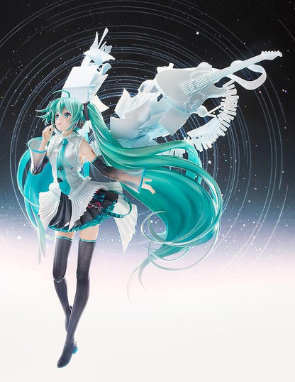 Hatsune Miku Happy 16th Birthday Version 1/7 scale anime figure with flowing teal hair and musical themed base