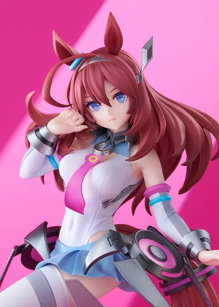 Umamusume Pretty Derby POP UP PARADE SP Mihono Bourbon figure wearing a futuristic racing outfit in a dynamic pose.