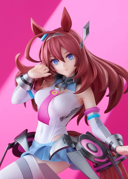 Umamusume Pretty Derby POP UP PARADE SP Mihono Bourbon figure wearing a futuristic racing outfit in a dynamic pose.