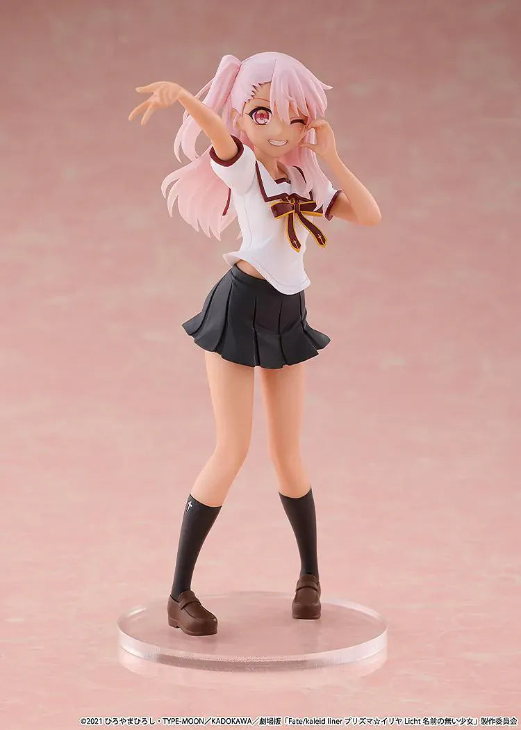 Fate kaleid liner Prisma Illya Licht The Nameless Girl CHILLfigg Set of 6 Figures featuring magical girl and school uniform designs