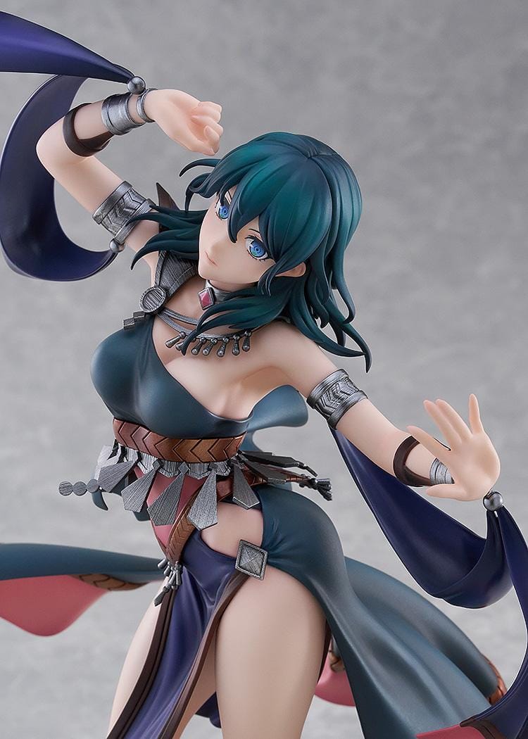 “Fire Emblem Three Houses Byleth Dancer Version 1/7 Scale Figure in dynamic dancing pose with flowing outfit and detailed sculpt.”