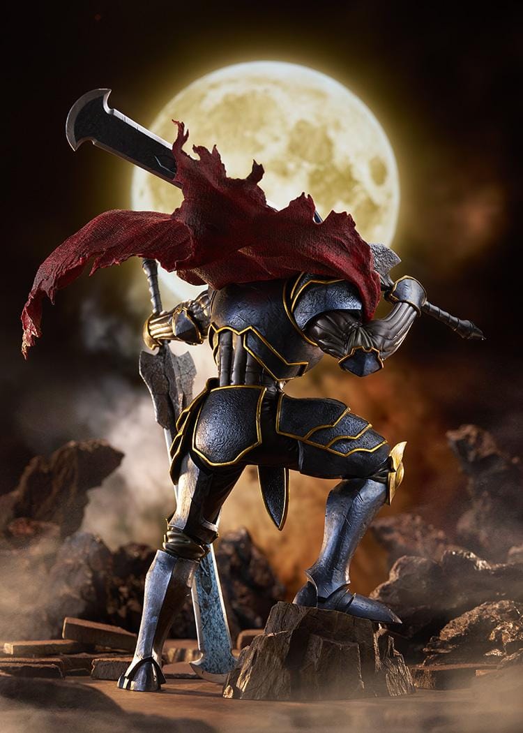 Overlord The Holy Kingdom POP UP PARADE SP Momon Figure with dark armor, red cape, and dual greatswords
