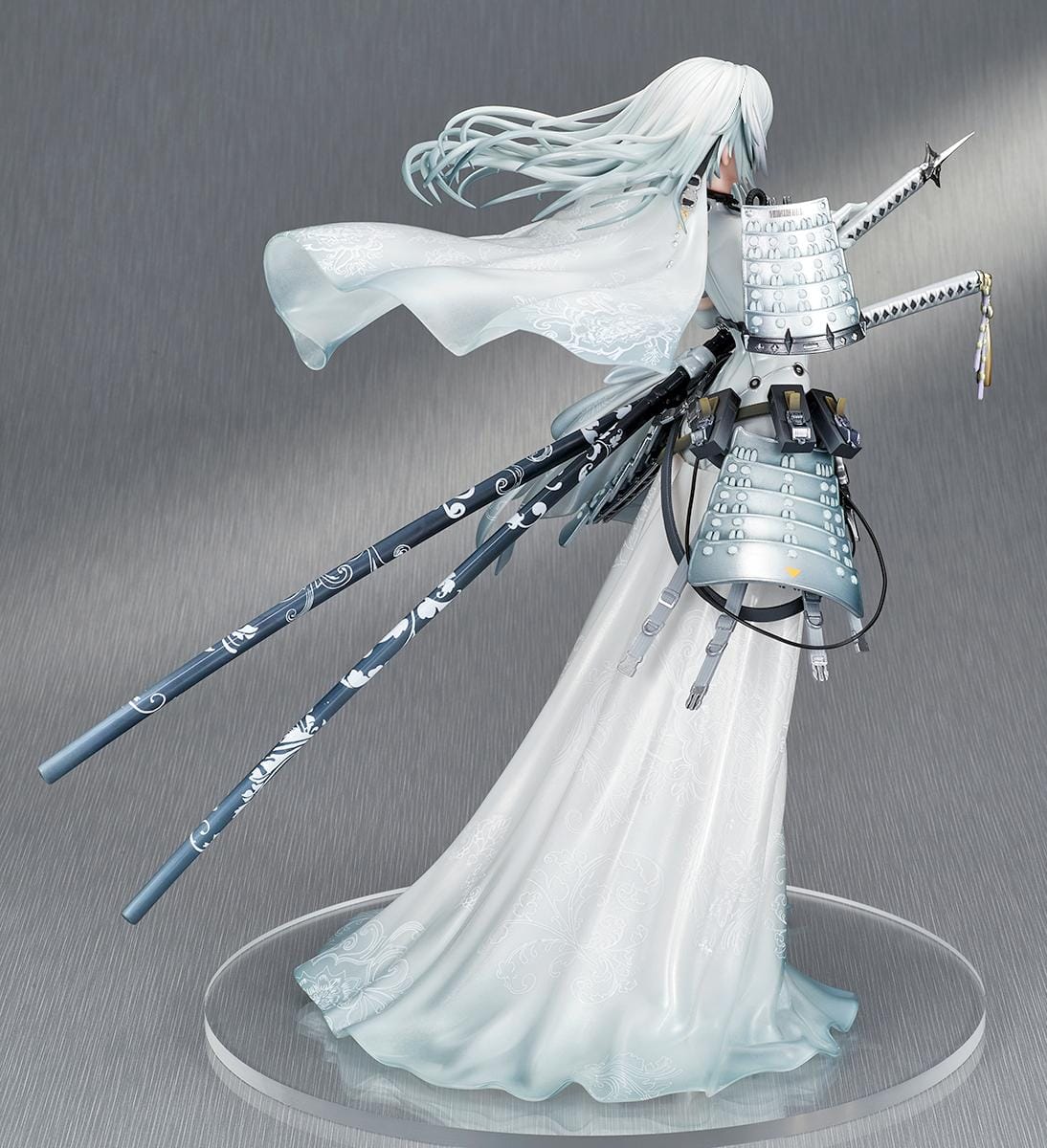 SWAV Illustration Tactical Bride Awayuki 1/7 Scale Figure in white bridal outfit with armor and sword accessories