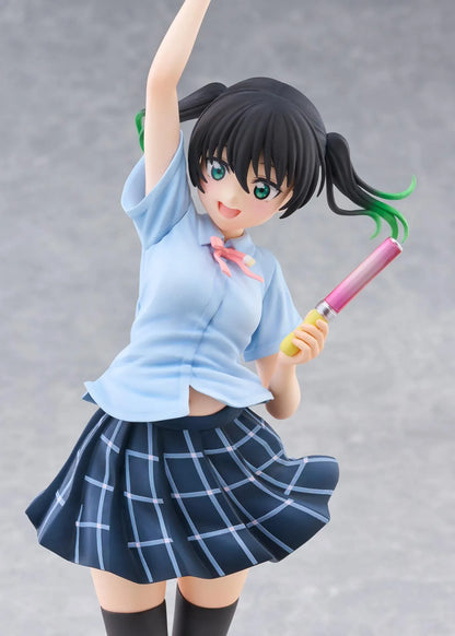 Love Live Nijigasaki High School Idol Club Yu Takasaki 1/7 scale figure jumping while holding two colorful penlights.