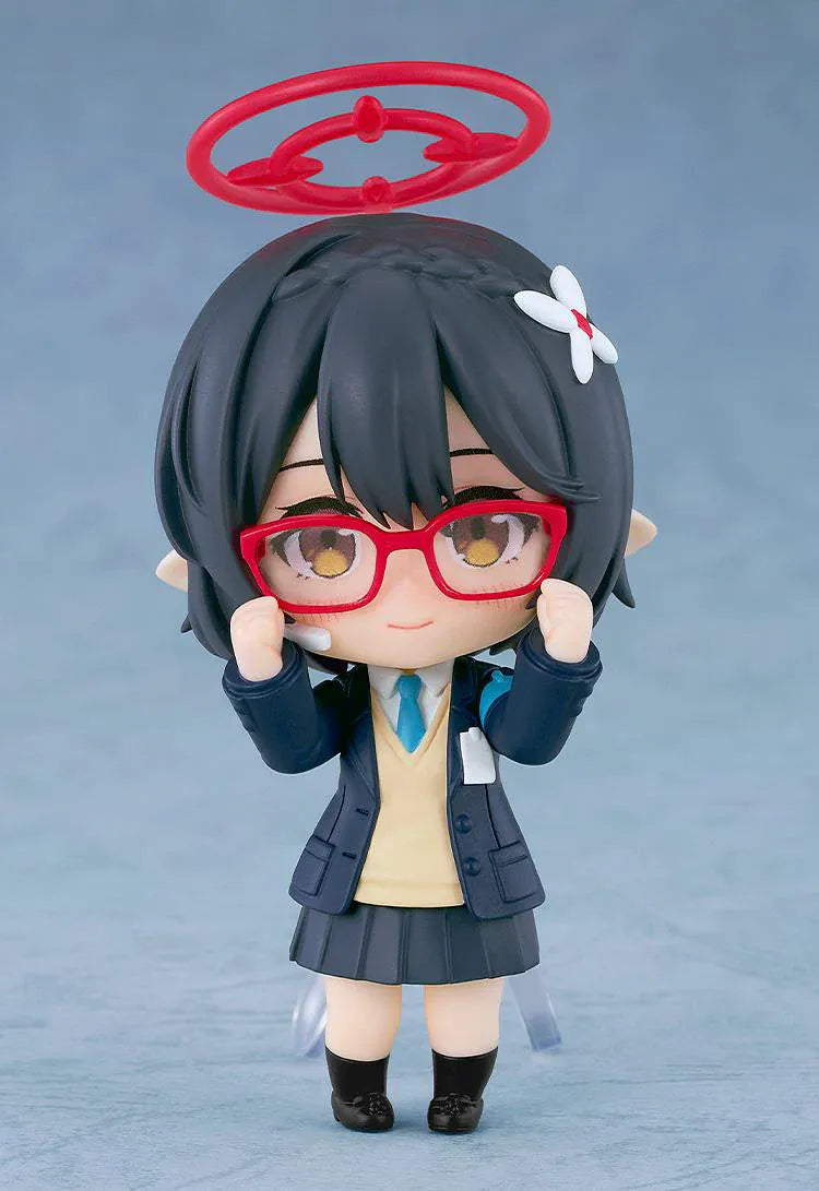 Blue Archive Nendoroid Surprise Boxset featuring multiple mini chibi-style Blue Archive characters with colorful halos, school uniforms, and display-ready poses.