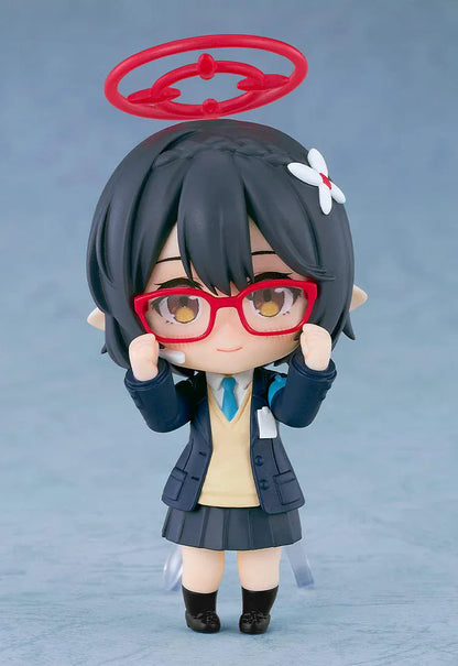Blue Archive Nendoroid Surprise Boxset featuring multiple mini chibi-style Blue Archive characters with colorful halos, school uniforms, and display-ready poses.