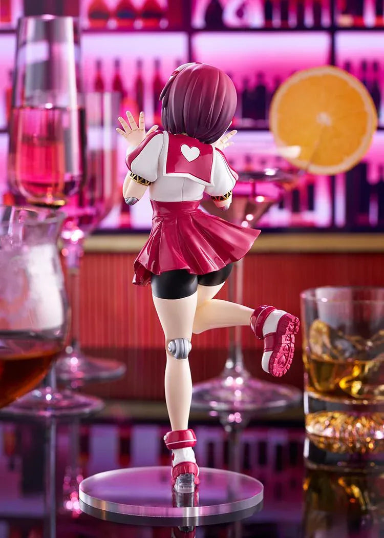 VA-11 HALL-A POP UP PARADE Dorothy Haze L Size Figure in a glossy red and white outfit with a cheerful winking pose