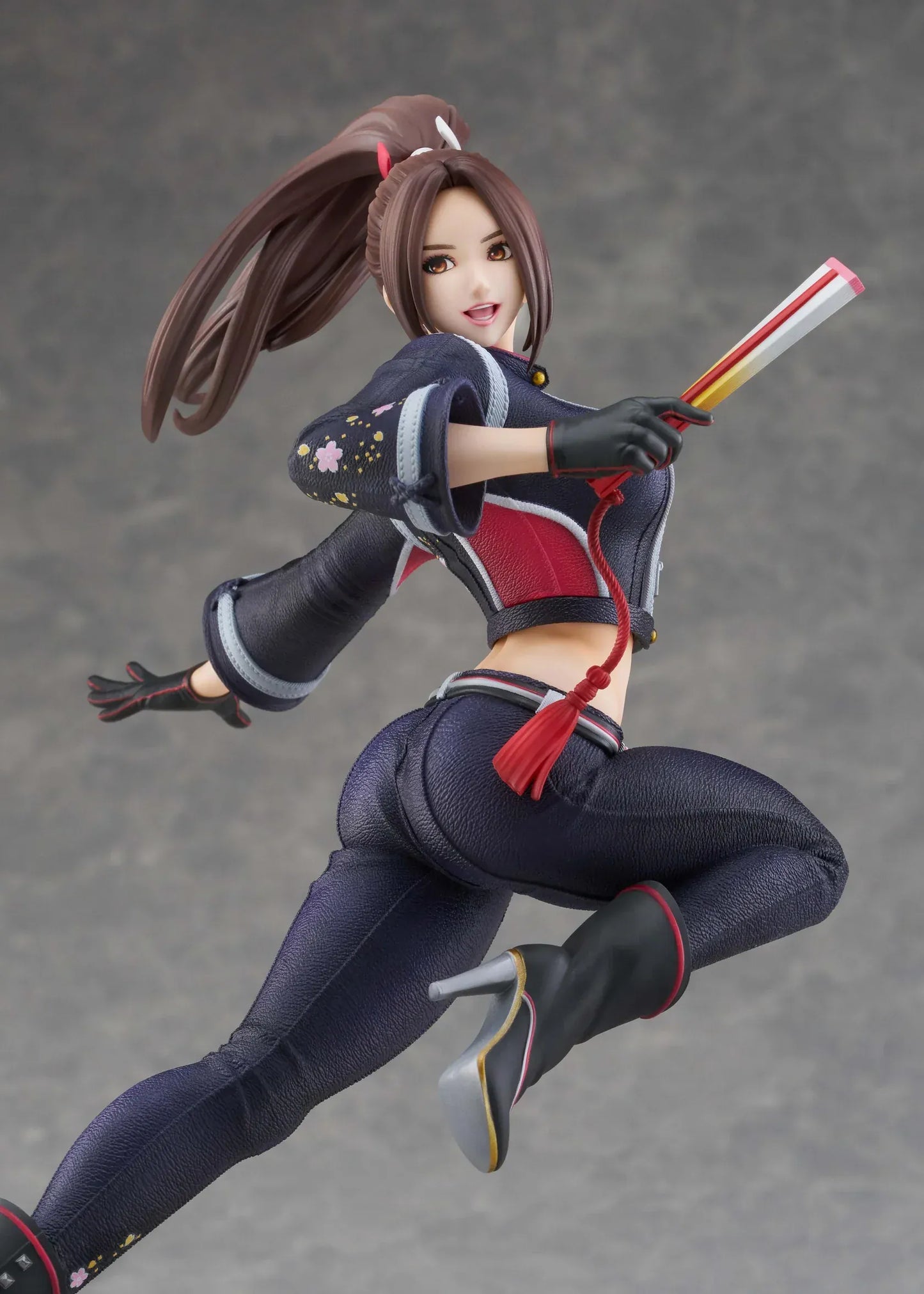 Mai Shiranui City of the Wolves 1/7 scale figure in dynamic action pose with modern ninja outfit