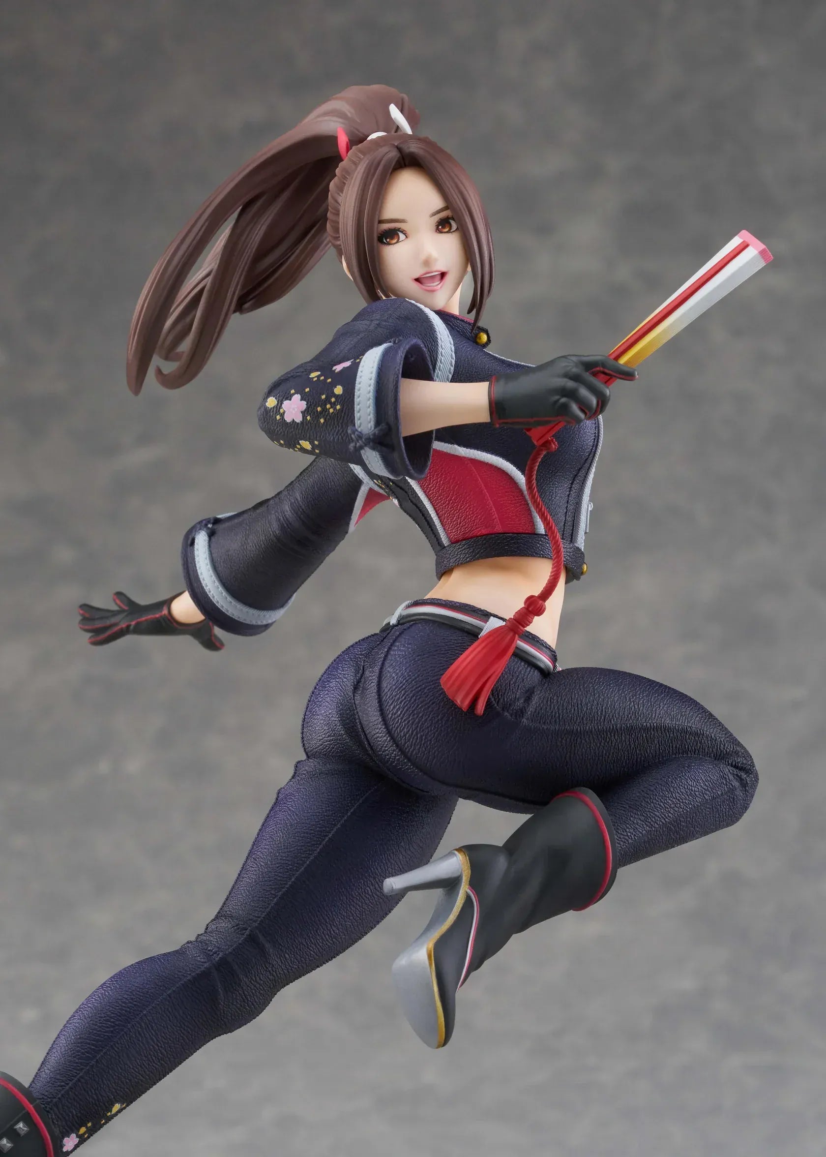 Mai Shiranui City of the Wolves 1/7 scale figure in dynamic action pose with modern ninja outfit