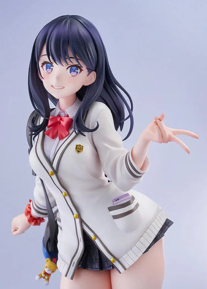 SSSS Gridman Rikka Takarada 1/7 scale figure feat Toridamono wearing school outfit and sneakers