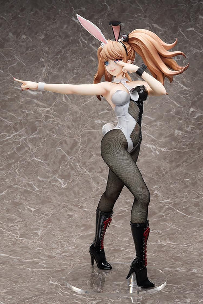 Danganronpa Trigger Happy Havoc B-Style Junko Enoshima Bunny Ver. 1/3 Scale Figure featuring Junko in a white bunny outfit with twin tails, bunny ears, fishnet-style tights, and black boots.