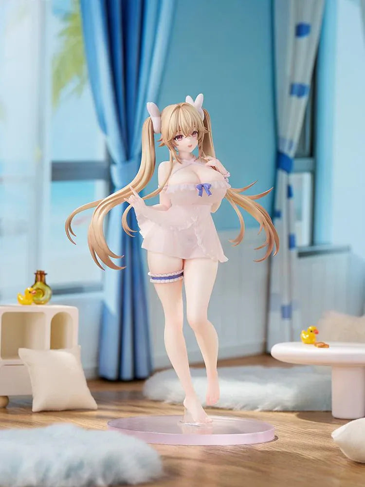 Azur Lane LessMore Anchorage Private Quarters Ver. 1/8 scale figure wearing a white outfit with blue accents.