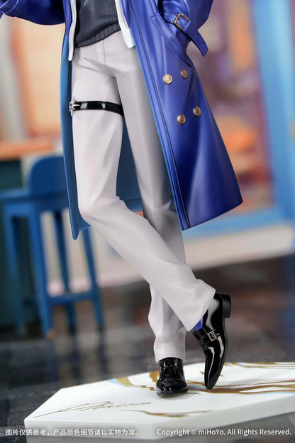 Gift+ Honkai Star Rail Phainon Express Travel Notes Ver. 1/8 Scale Figure wearing a blue long coat and holding glasses