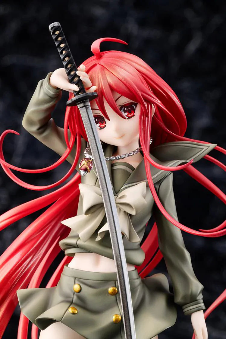 Shakugan no Shana Shana Light Novel Non-scale Figure illustration by Noizi Ito with red hair, school uniform, sword, and confident pose