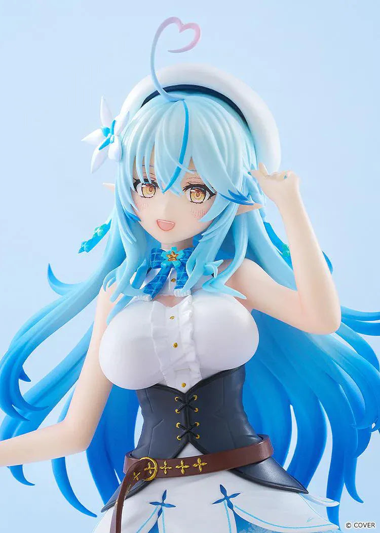 Hololive Production Pop Up Parade Yukihana Lamy figure with blue hair winter themed outfit by Good Smile Company