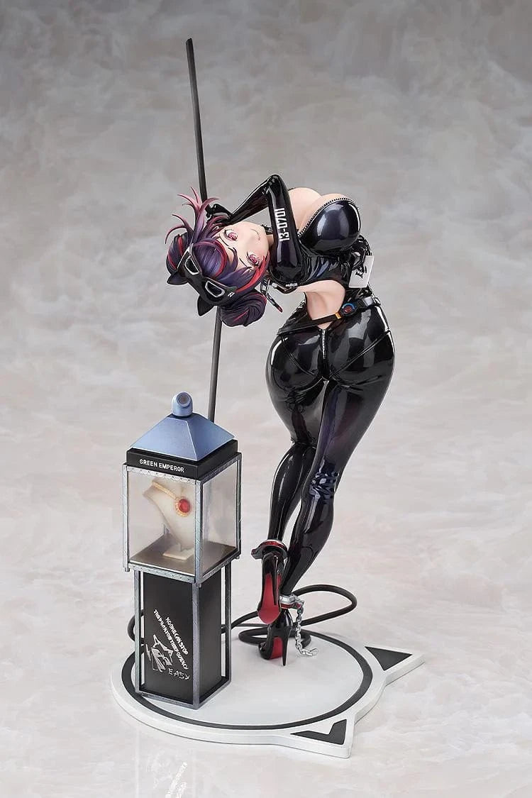 Goddess of Victory Nikke Quency Escape Queen Ver. 1/7 scale figure in black catsuit with jewel display base