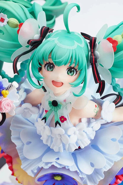 Vocaloid Character Vocal Series 01 Hatsune Miku Japan Live Tour 2025 Blooming 1/7 Scale Figure surrounded by colorful flowers