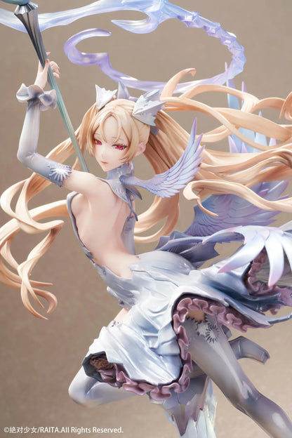 Zettai Junpaku Mahou Shoujo Kotone Sasaki 1/7 scale figure holding staff with flowing hair and magical effects